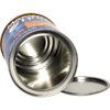 Open Maxwell House coffee can safe revealing hidden compartment.