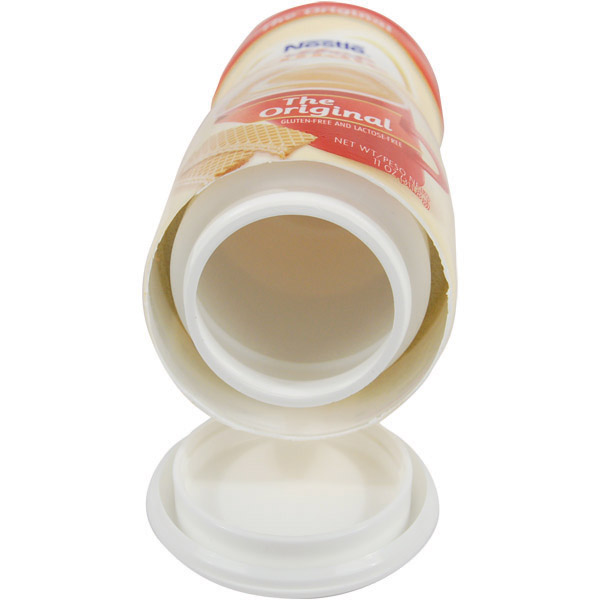 Open Coffee-Mate Creamer Diversion Safe revealing hidden compartment