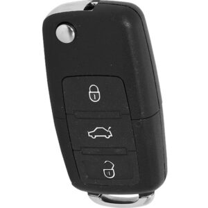 Black car key diversion safe in a closed position.