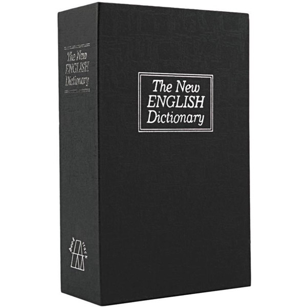 Closed Dictionary Diversion Safe in Black Cover