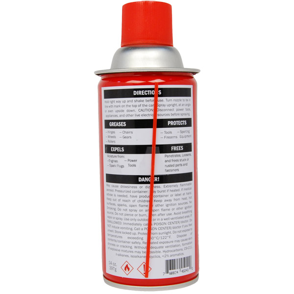 Detailed Label of Lubricant Can Safe