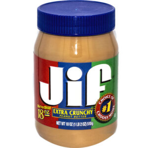 Jif Peanut Butter Diversion Safe designed to look like a real peanut butter jar.