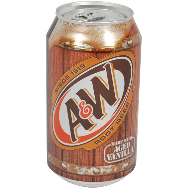 A&W Root Beer Diversion Safe designed to look like a real soda can.