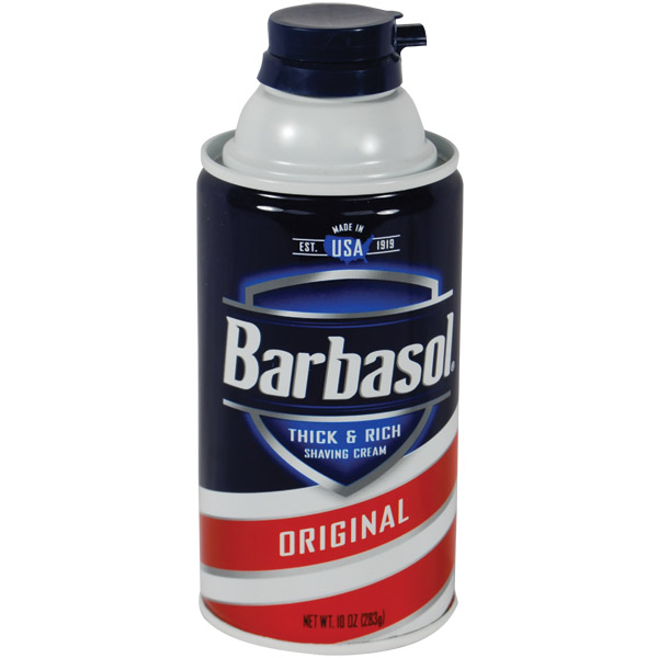 Barbasol Shave Cream Diversion Safe designed to look like a real shaving cream can.