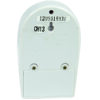 Back view of the HomeSafe Wireless Motion Detector showing mounting slot and battery compartment.