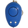 Top view of the personal alarm showing button placement and compact design.